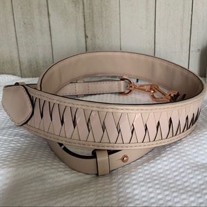 SOLD Michael Kors Leather Woven Guitar Strap